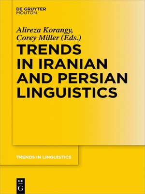 cover image of Trends in Iranian and Persian Linguistics